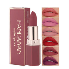 6 Colors Creamy Matte Lipsticks Waterproof Long Lasting Makeup