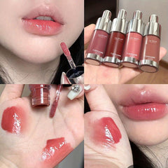 Nude Lip Care Set: Tinted Lipstick, Lip Glaze, Plumping Gloss & Honey Lip Mirror