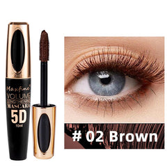 Silk Fiber Mascara Purple Brown Waterproof Slender Primer