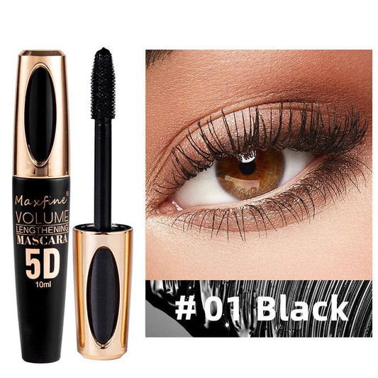Silk Fiber Mascara Purple Brown Waterproof Slender Primer