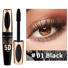 Silk Fiber Mascara Purple Brown Waterproof Slender Primer