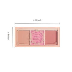3-Piece Natural Nude Tone Blush & Highlighter Set