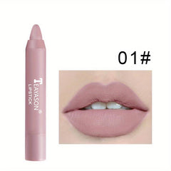 12-Color Matte Lipstick Long Lasting Smudge-Proof Lip Gloss