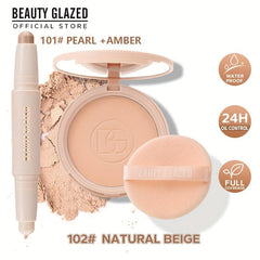 2-in-1 Contouring & Highlighter Face Pressed Powder