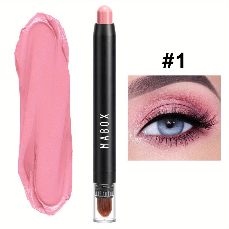Colorful Pearly Eyeshadow Stick with Brush Head