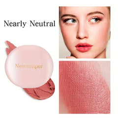 Waterproof 2-in-1 Cream Blush with Mirror for Cheeks Eyes Lips