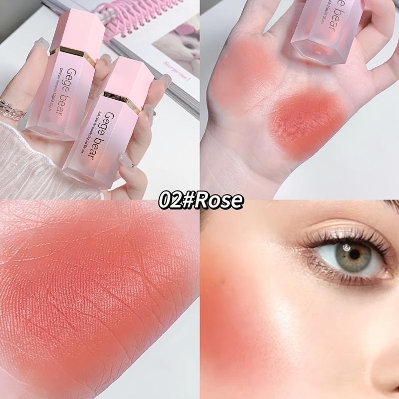 Velvet Matte Blush Liquid 5 Colors - Long Lasting Peachy Natural Beauty
