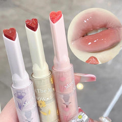 Lip Gloss Milk Tea Watermelon Lustrous Dewy Finish Plumping Moisturizing