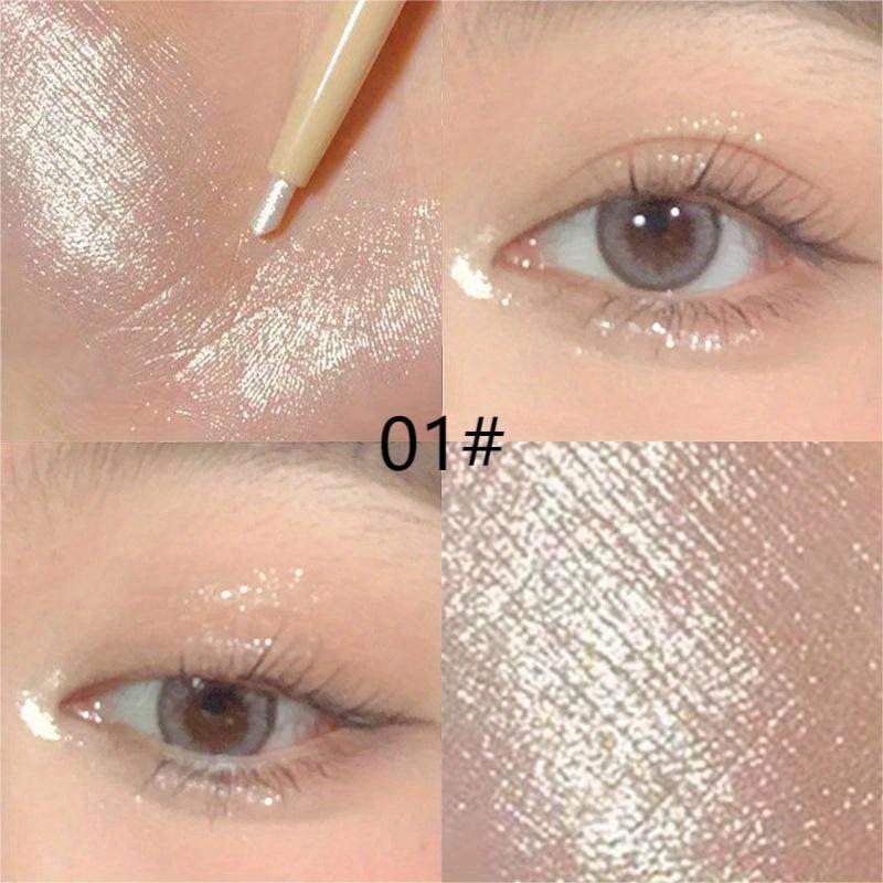 Glitter Eyeliner Pen Matte Finish Pearly Under Eye Crease Brightening Outliner
