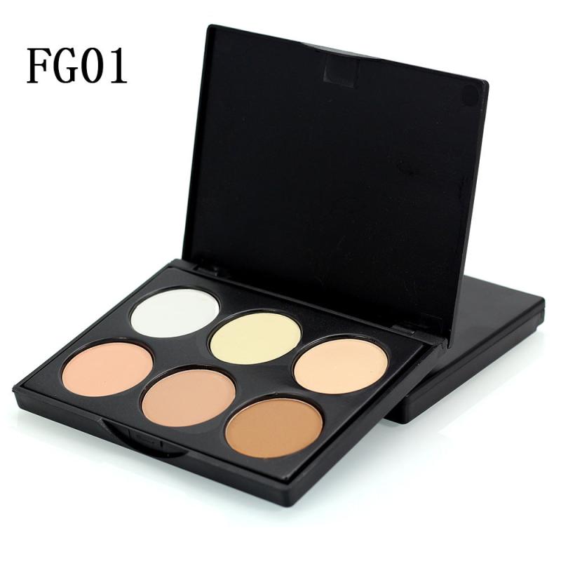 6-Color Face Powder Highlighter Palette