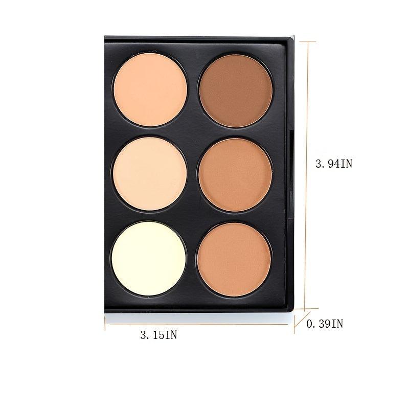 6-Color Face Powder Highlighter Palette