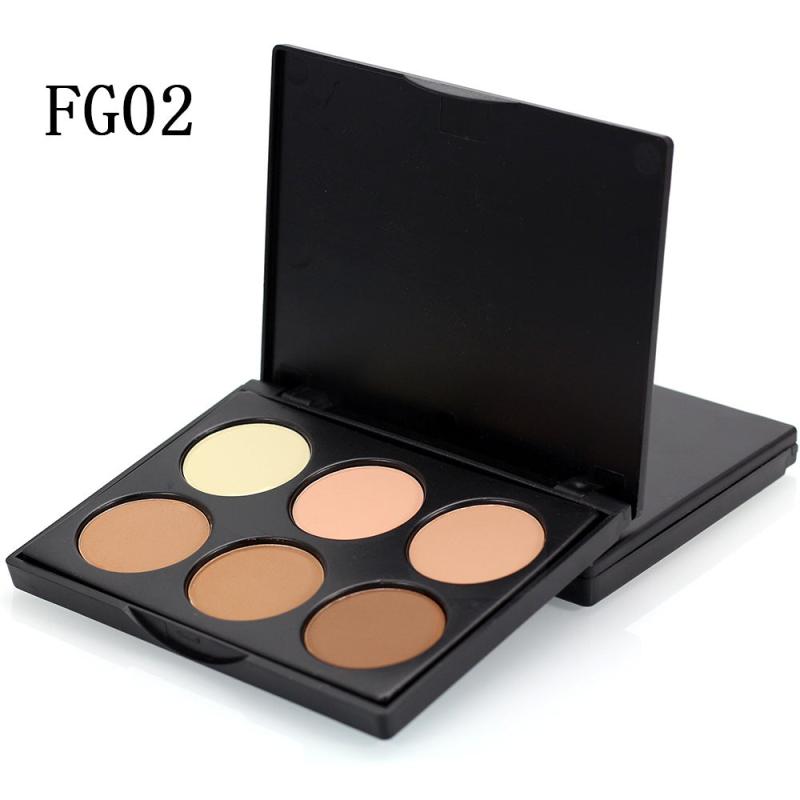 6-Color Face Powder Highlighter Palette
