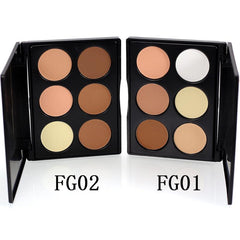 6-Color Face Powder Highlighter Palette