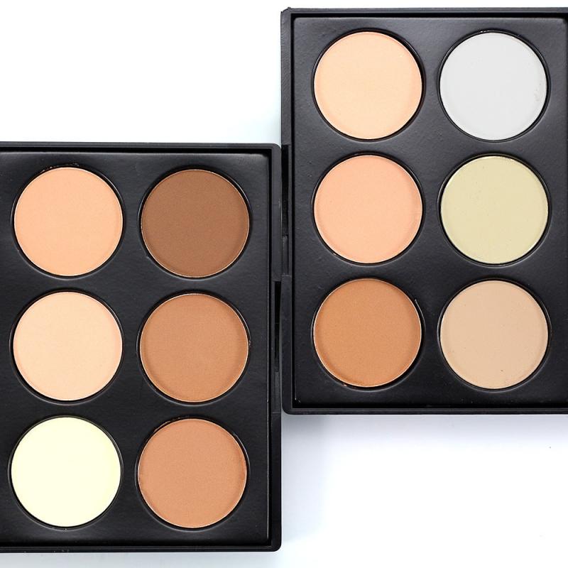 6-Color Face Powder Highlighter Palette