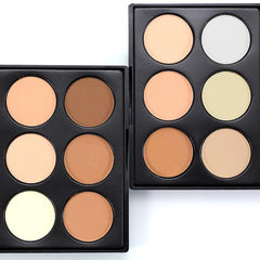 6-Color Face Powder Highlighter Palette