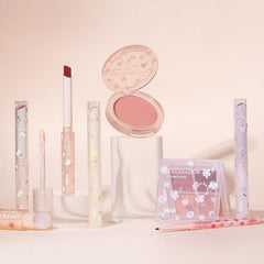 8pcs Flower Makeup Set: Lip Gloss, Lipstick, Blush, Eyeliner, Eyeshadow