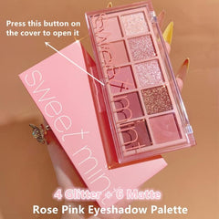 10 Colors Eyeshadow Palette Matte Shimmer Eye Makeup Long Lasting
