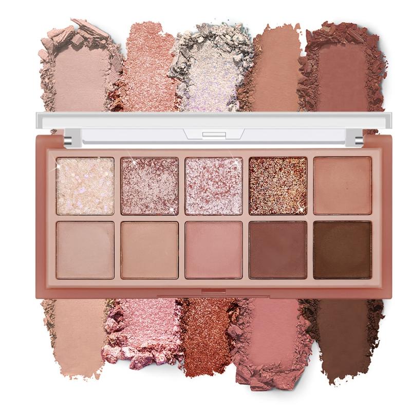 10 Colors Eyeshadow Palette Matte Shimmer Eye Makeup Long Lasting