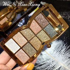 Sparkling Diamond Shimmer Eyeshadow Palette + Brush
