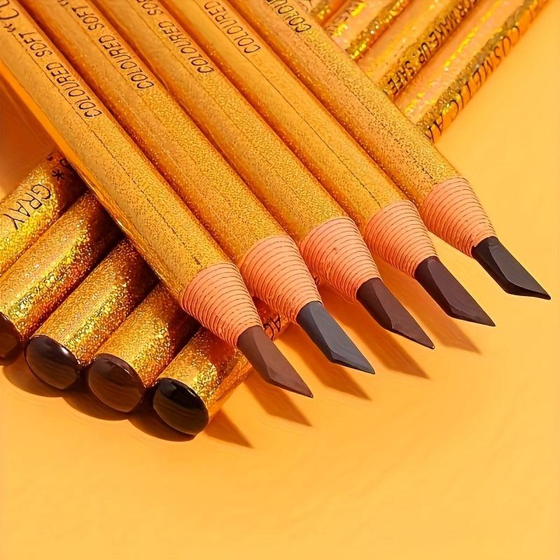 Drawstrings Eyebrow Pencil Laser Golden Packing