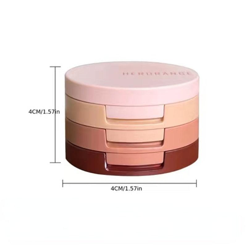 3-Shade Matte Glitter Sequins Eyeshadow Palette Lunch Box
