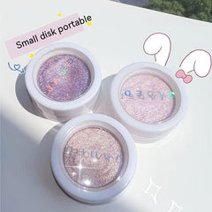Glitter Eyeshadow Powder Sequins Pearly Highlighting Palette