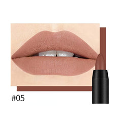 Nude Beige Matte Lipstick & Chestnut Brown Lip Liner Set