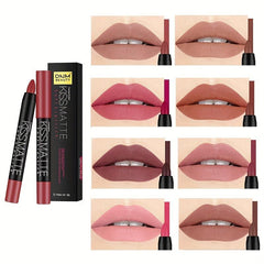 Nude Beige Matte Lipstick & Chestnut Brown Lip Liner Set