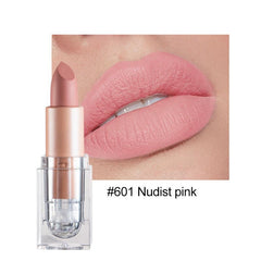 Long Lasting Matte Lipstick in 12 Colors Nude Bean Sand Powder