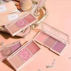 Blush Powder Palette Nude Makeup Natural Matte Milk Tea Orange Long Lasting