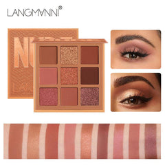 High Pigmented Eyeshadow Palette Matte Shimmer Glitter Waterproof Long Lasting