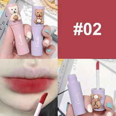 Bear Packed Velvet Matte Lipstick Blush Soft Matte Waterproof Lip Gloss