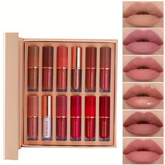 Moisturizing Lipstick Velvet Matte Glossy Red Lip Gloss