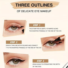 1pc 5 08cm Eyeliner Stamp Pencil Waterproof Double-ended Liquid Eye Liner Pen