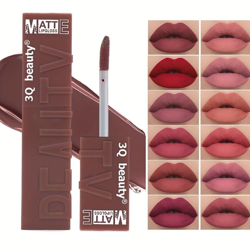 Matte Lip Gloss 20 Colors Glitter Long Lasting Liquid Makeup Rouge