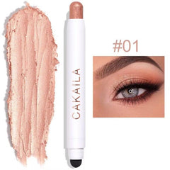 12 Colors Monochrome Eyeshadow Pen Eye Brightener Stick