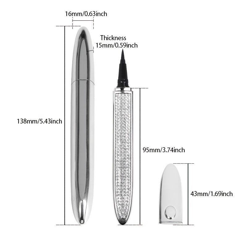 Magic Eyeliner Pen Fast Drying Self Adhesive Waterproof High Pigmented Eyeliner