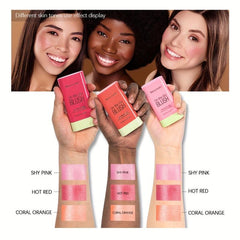 Multifunctional Blush Stick Cream - Silky Blush Rouge Red Pink