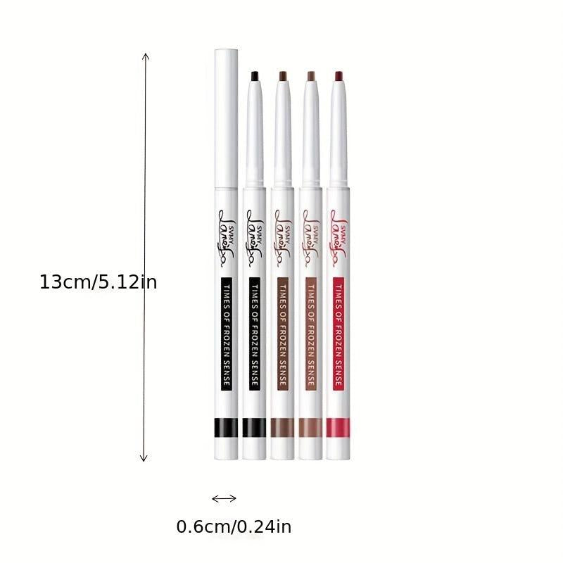 Waterproof Brown Eyeliner Gel Pencil High Pigment Matte Lasting Eye Makeup
