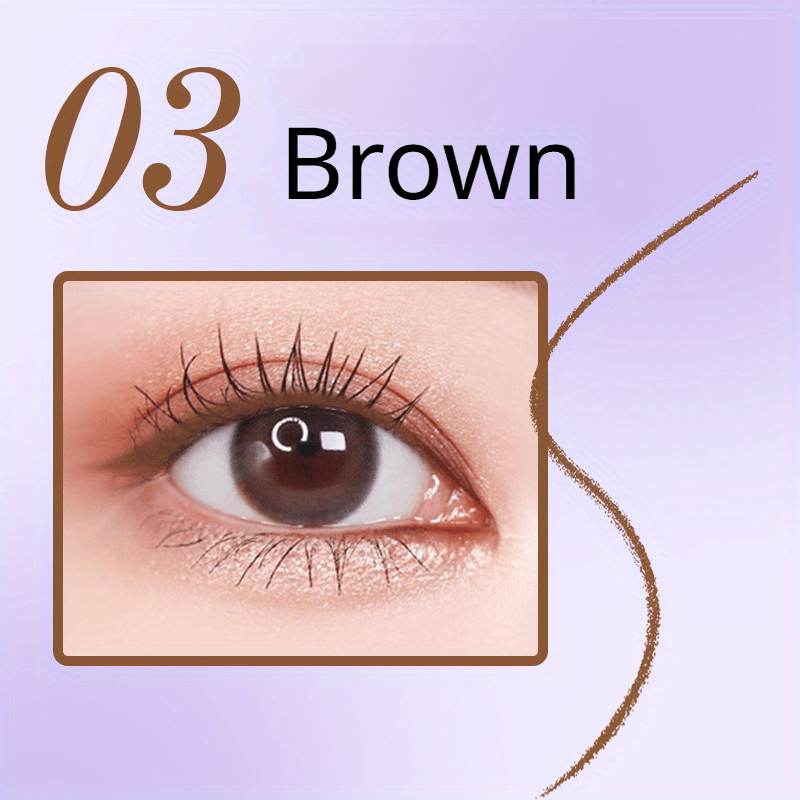 Waterproof Brown Eyeliner Gel Pencil High Pigment Matte Lasting Eye Makeup