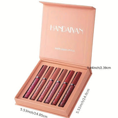 6 Pcs Waterproof Lipstick Set Long Lasting Moisture for Women
