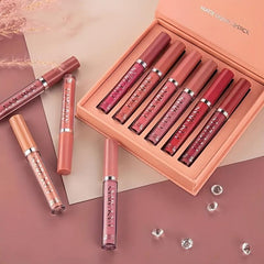6 Pcs Waterproof Lipstick Set Long Lasting Moisture for Women