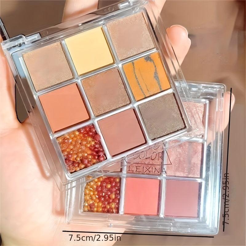 9 Colors Glitter Eyeshadow Palette for Daily Makeup