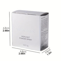 Shimmering Highlighter Spray Sparkle and Glow for Lips Eyes Hair and Body