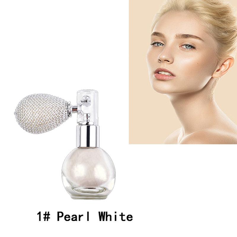 Shimmering Highlighter Spray Sparkle and Glow for Lips Eyes Hair and Body