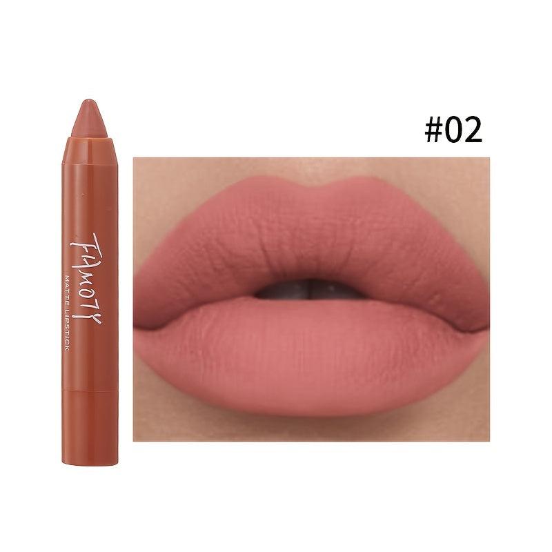 Dusty Rose Red Brown Matte Velvet Lipstick Moisturizing