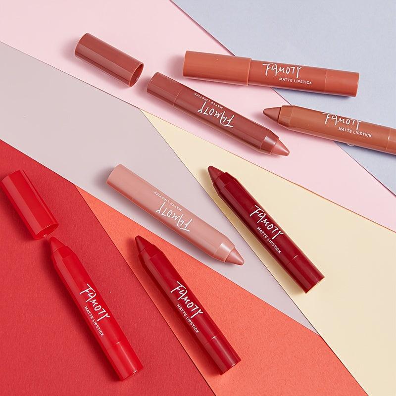 Dusty Rose Red Brown Matte Velvet Lipstick Moisturizing