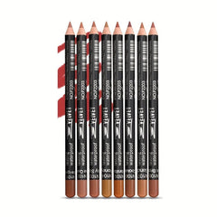 Matte Lip Liner Set - 16 Colors Wooden Lipstick for Contouring