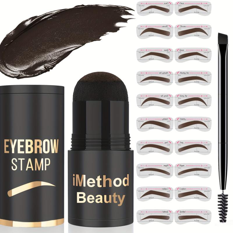 Eyebrow Stamp And Stencil Kit - Eyebrow Pomade - Eye Brow Shaping Kit