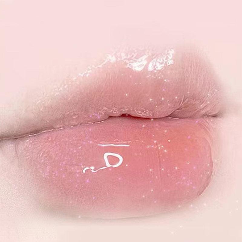 Colorful Lip Gloss Dewy Finish Sparkle Light Hydrating Plumping Lip Balm